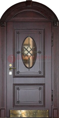 Арочная металлическая дверь с виноритом ДА-38 в Ставрополе