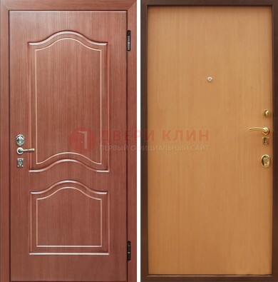 Входная дверь отделанная МДФ и ламинатом внутри ДМ-159 в Ставрополе