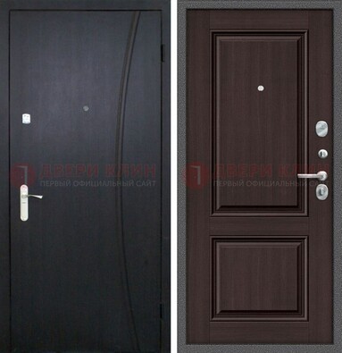 Темная стальная дверь с МДФ панелями ДМ-362 в Ставрополе