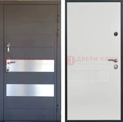 Металлическая дверь МДФ темная и светлая ДМ-420 в Ставрополе