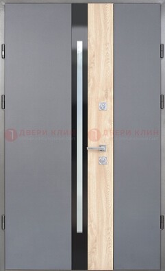 Полуторная металлическая дверь с МДФ ДМ-503 в Ставрополе