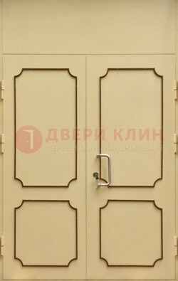Светлая двухстворчатая дверь для загородного дома с МДФ ДМ-534 в Ставрополе