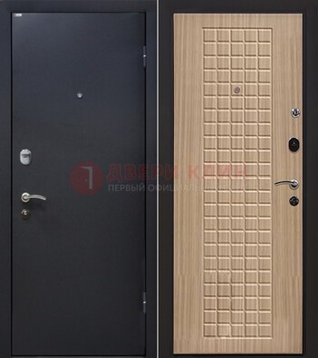 Черная металлическая дверь с порошковым покрытием ДП-157 в Ставрополе