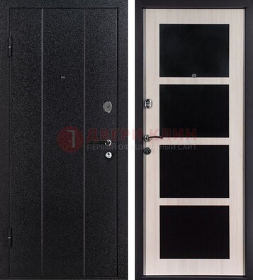 Черная металлическая дверь с порошковым напылением ДП-176 в Ставрополе