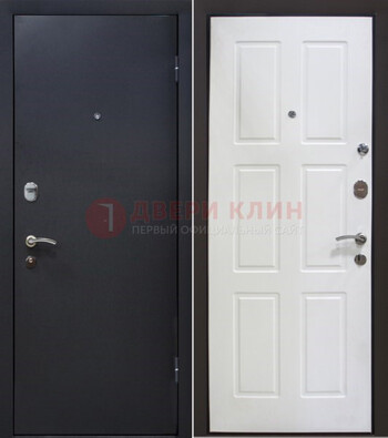 Черная металлическая дверь с порошковым покрытием ДП-193 в Ставрополе