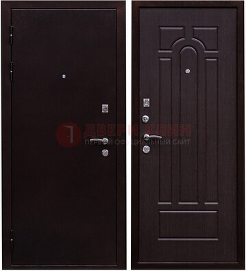 Черная стальная дверь с порошковым покрытием ДП-35 в Ставрополе