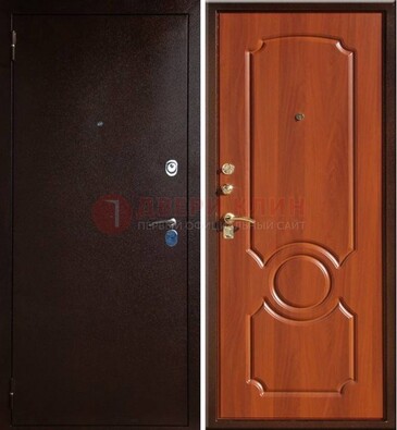 Темная железная дверь с порошковым напылением ДП-46 в Ставрополе