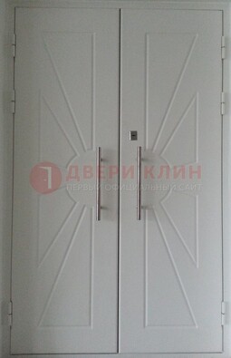 Парадная двухстворчатая дверь с фрезерованным МДФ ДПР-14 в Ставрополе
