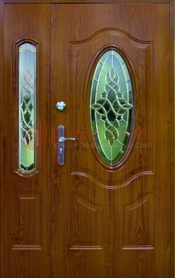 Парадная дверь со стеклянными вставками ДПР-73 для дома в Ставрополе