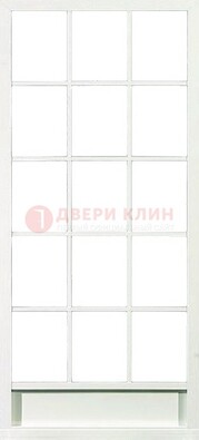 Железная решетчатая дверь в белом цвете ДР-10 в Ставрополе