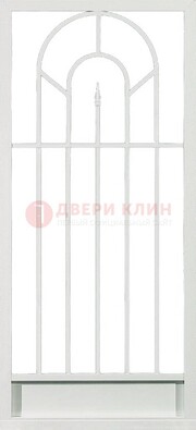 Стальная решетчатая дверь в белом цвете с пикой ДР-11 в Ставрополе