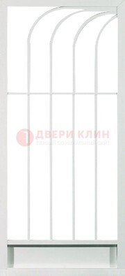 Белая металлическая решетчатая дверь ДР-17 в Ставрополе