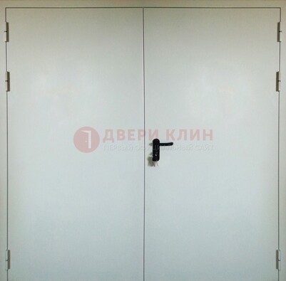 Белая металлическая техническая дверь ДТ-8 в Ставрополе