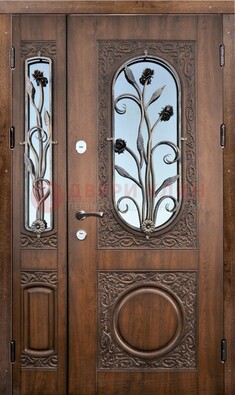 Железная дверь с виноритом и ковкой ДВТ-180 в Ставрополе