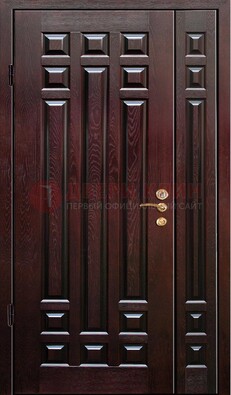 Коричневая металлическая дверь с виноритом ДВТ-20 в Ставрополе