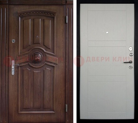 Темная входная дверь с виноритом ДВТ-216 в Ставрополе