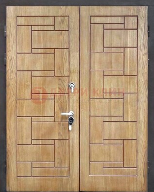 Светло-коричневая стальная дверь с виноритом ДВТ-245 в Ставрополе