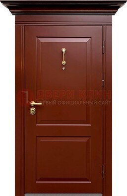 Красная железная дверь винорит для частного дома ДВТ-251 в Ставрополе