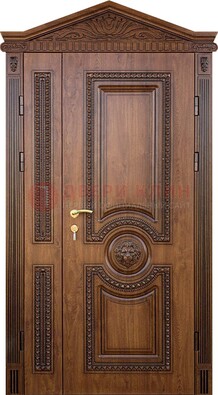Узорная стальная дверь с виноритом для дома ДВТ-260 в Ставрополе