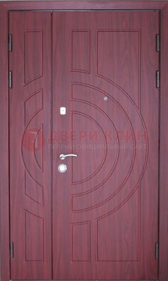 Тамбурная красная железная дверь с виноритом ДВТ-3 в Ставрополе